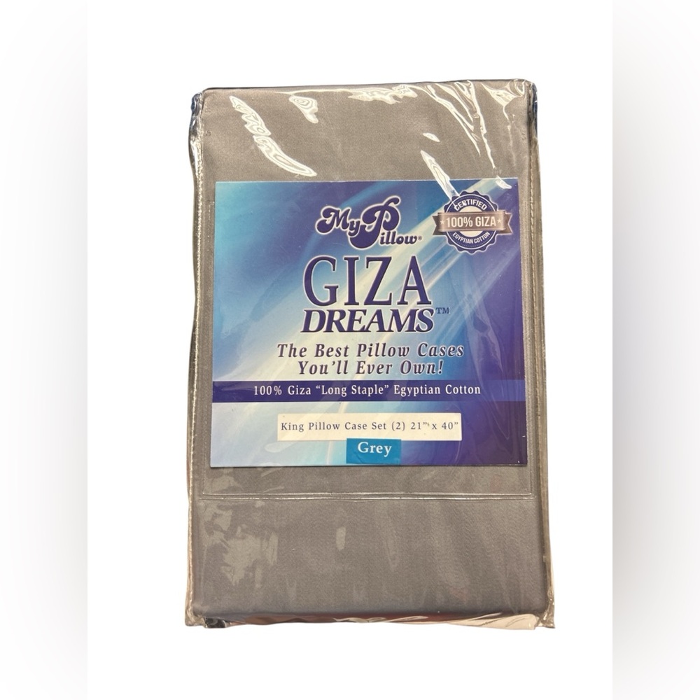 Giza Dreams Grey Pillow Case Set by My Pillow